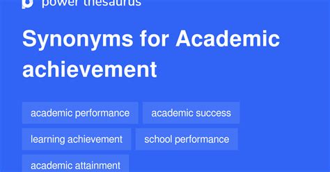 academic performance synonym.
